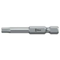 Embout pour 6 pans, 1/4 pouce E 6,3 profil Hex-Plus
