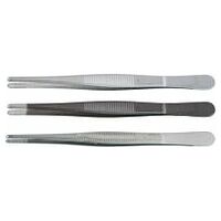 Pinzas romas, punta de 3 mm de anchura, 145 mm, forma 40