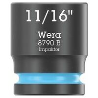8790 B Impaktor Llave de vaso con arrastre de 3/8″, 11/16″ x 30 mm