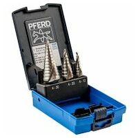 Pferd-stappenboorset HSSE Co5 3-TLG