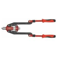 Pinza rivettatrice universale