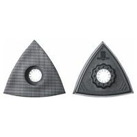 Juego de placas abrasivas con Cierre por adherencia, sin perforar, 2 piezas